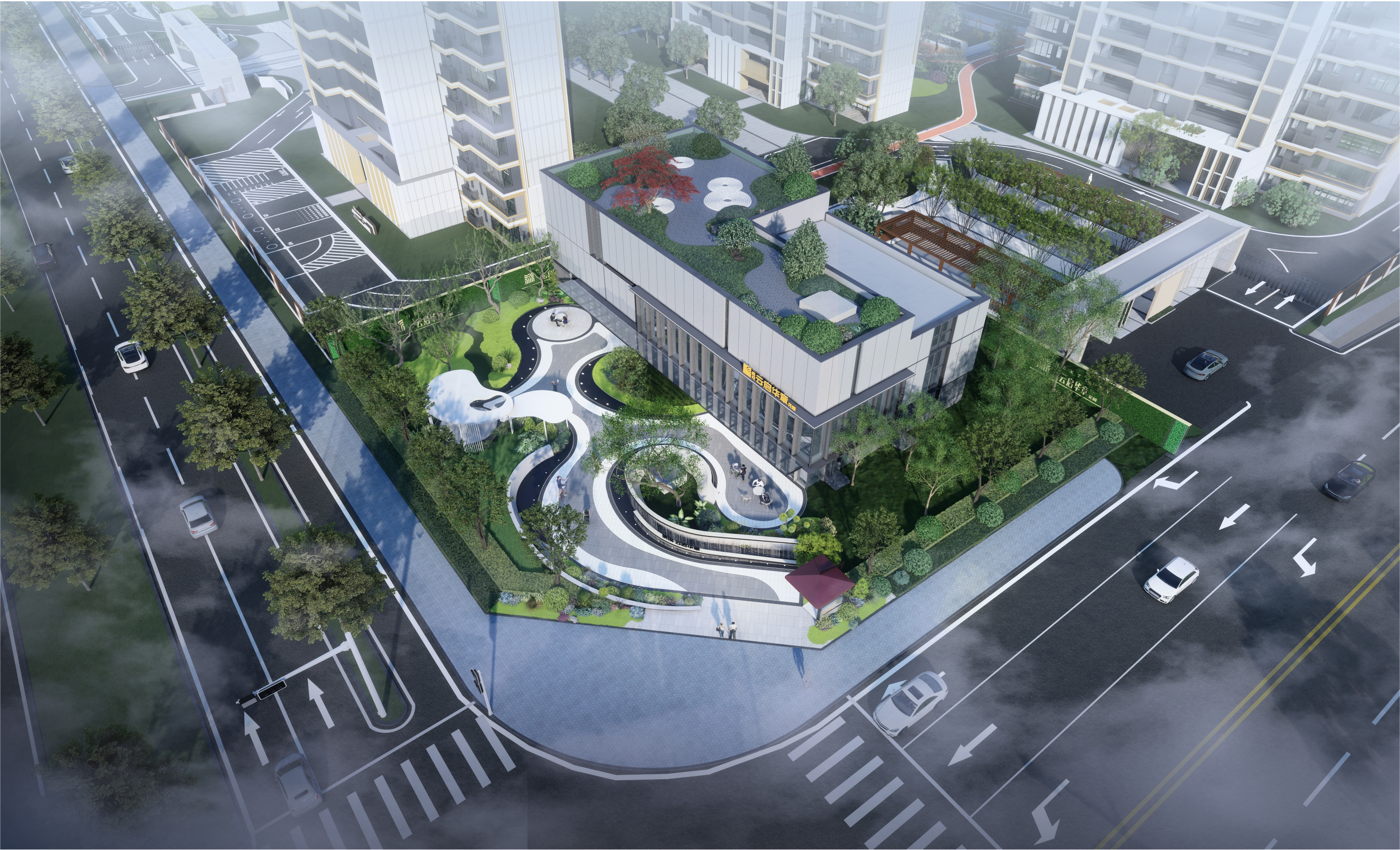 皖投云起华章P3展示区景观设计